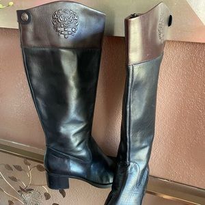 Vince Camuto Black and Brown boots